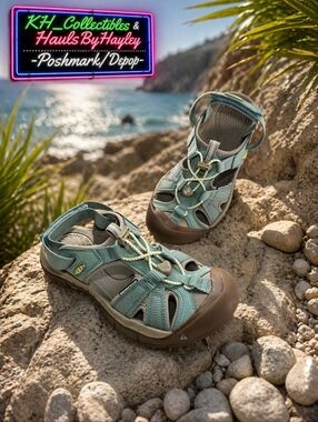 KEEN Women's Ravine H2 Sandals - Iceberg Green - Size 7